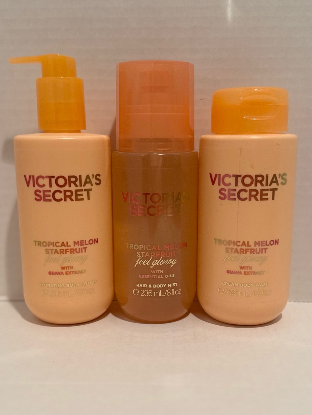 Victoria’s Secret NEW Tropical Melon Starfruit Lotion, Hair & Body Mist & Wash